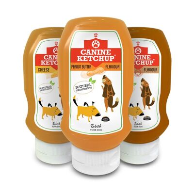 Hundeketchup 425g - 3er Pack gemischte Geschmacksrichtungen