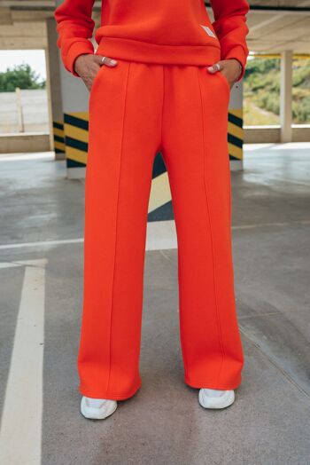 Pantalon de sport large orange 1