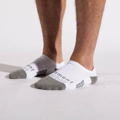High-Performance Ankle Socks - White & Grey