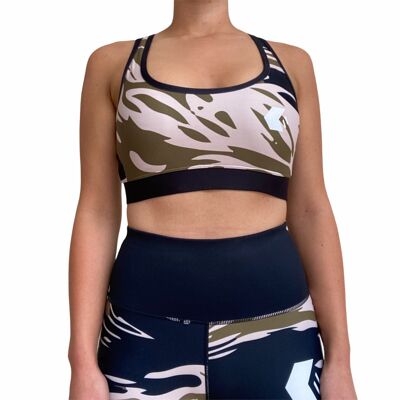 Tiger Stripe Sports Bra