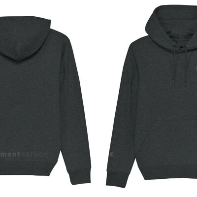 Charcoal Grey Reflective Print Classic Fit Hoodie