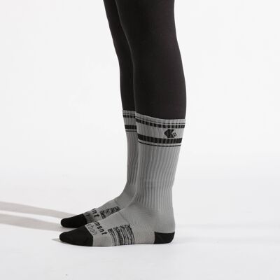 High-Performance Socks - Grey & Black