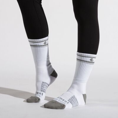 High-Performance Socks - White & Grey