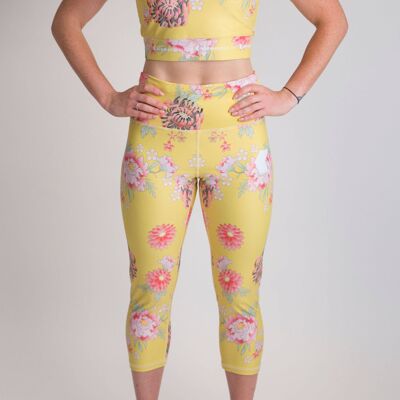 Floral Capri - Yellow - PRE-ORDER - Available End August