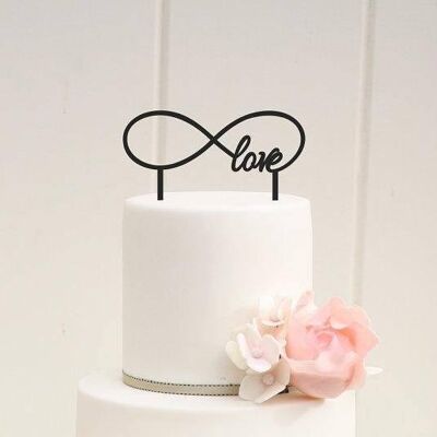 Love Infinity Wedding Valentine's Day Cake Decoration