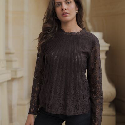 Blusa in pizzo Anais 80971 Bianca