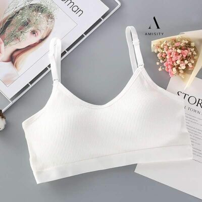 Seamless Non-Wired Sports Bra, Breathable, Suitable for any Occasion - one Size - (70A - 80B) - White