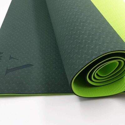Tapis de yoga écologique UK, tapis de Pilate écologique, tapis de Pilate, tapis de fitness, tapis d'exercice, tapis de méditation, tapis d'entraînement à domicile, vert