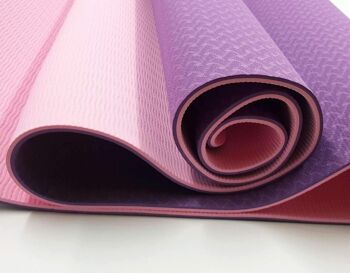 Tapis de yoga écologique UK, tapis de Pilate écologique, tapis de Pilate, tapis de fitness, tapis d'exercice, tapis de méditation, tapis d'entraînement à domicile, violet 2