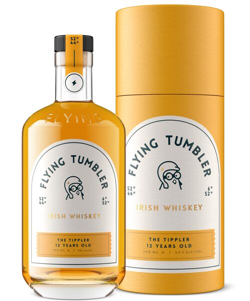 The Tippler 12 Year Old Irish Whiskey from Flying Tumbler, 43% ABV, 70cl