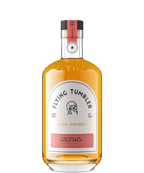 The Roller Single Grain Irish Whiskey from Flying Tumbler, 43% ABV, 70cl