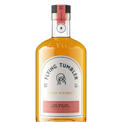 Whisky irlandés de grano único The Roller de Flying Tumbler, 43% ABV, 70cl