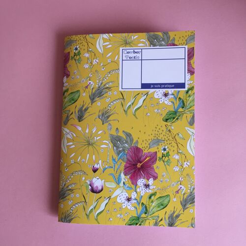 Cahier A5 "je suis pratique" Nouveau Jardin Jaune