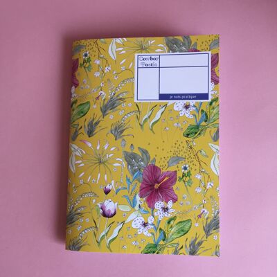 Cuaderno A5 "Soy práctico" New Yellow Garden