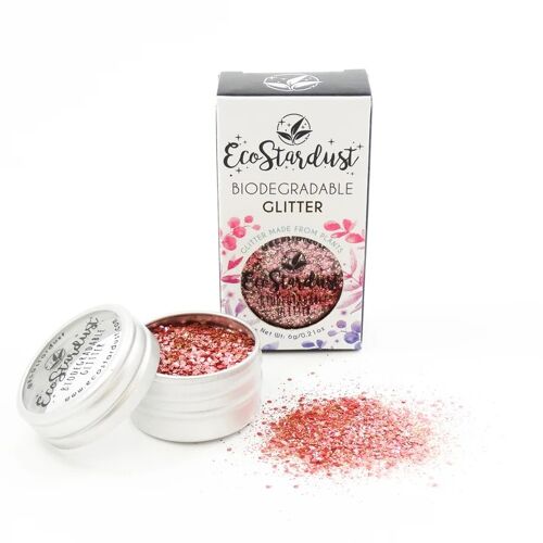 Rose Gold Biodegradable Cosmetic Glitter Make up