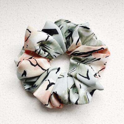 Orchid Green Satin XL Scrunchie