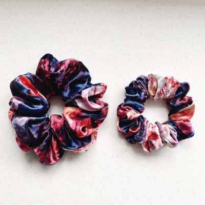 Posy Pink & Red Floral Cotton XL Scrunchie