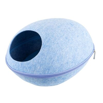 Cat Cave Bed™ - A Blue Bed and Mat