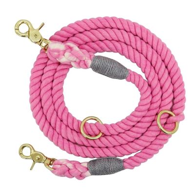 Stylish Pet Rope Leash:  Multifunctional & Suitable for large and small dogs - Pink