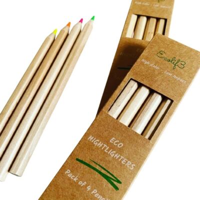 Eco Highlighter Pencil Set of 4