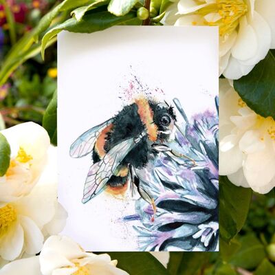 Inky Bumblebee Postcards
