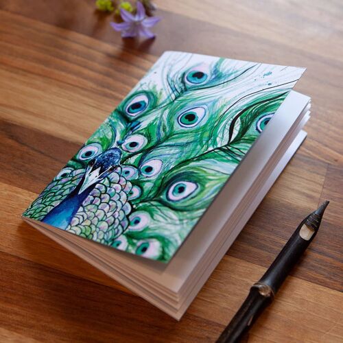 Inky Peacock Eco A6 Notebook