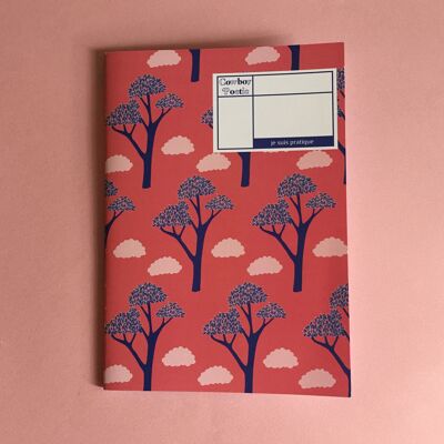 A5 Notizbuch "Ich bin praktisch" Blaue Bäume