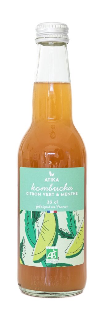 Kombucha Atika Citron vert menthe