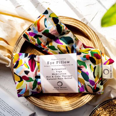 Organic Cotton Eye Pillow For Relaxation and Yoga - Pebbles