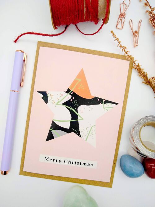 Christmas Card - A6 - Eco-friendly - Star