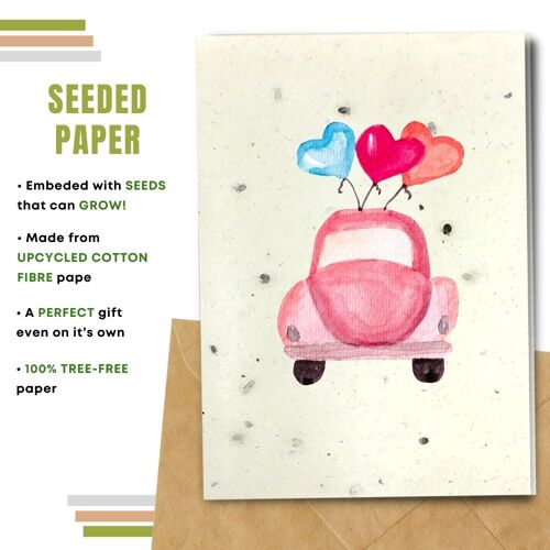 General Occasion Greeting Card, Baby You Can Drive my Car Pack Of 8