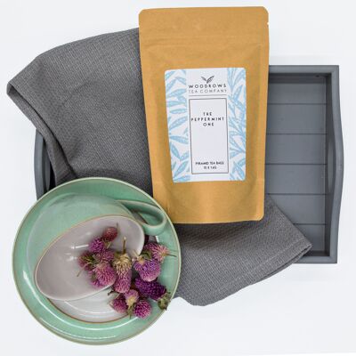THE PEPPERMINT ONE  x 80 compostable pyrmaid tea bags