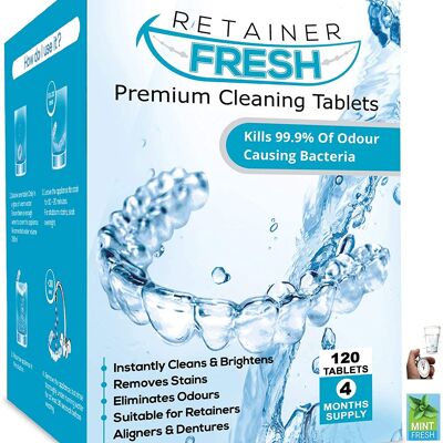 Retainer Cleaning Tablets  x120 – 4 Month Supply