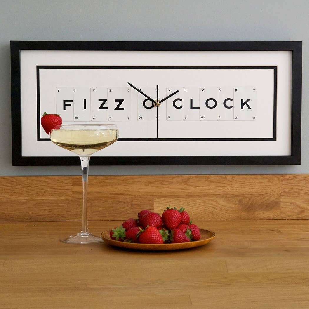 Vodka O Clock - Clock Frame by Vintage Playing sale Cards