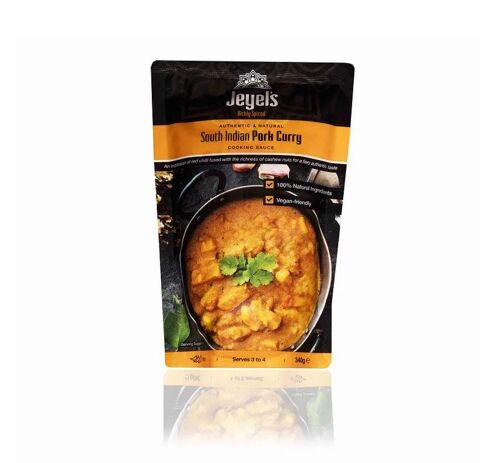 South Indian Pork Curry Cooking Sauce - 360g - Serves 3-4  Very Hot No Preservatives Only Natural Ingredients