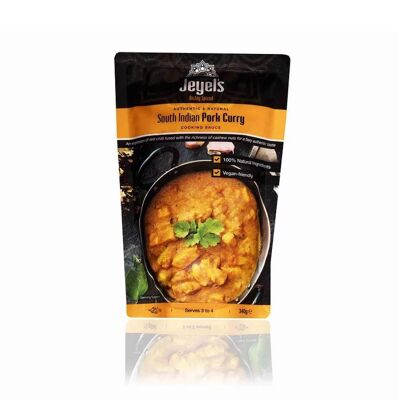 South Indian Pork Curry Cooking Sauce - 360g - Serves 3-4  Very Hot No Preservatives Only Natural Ingredients
