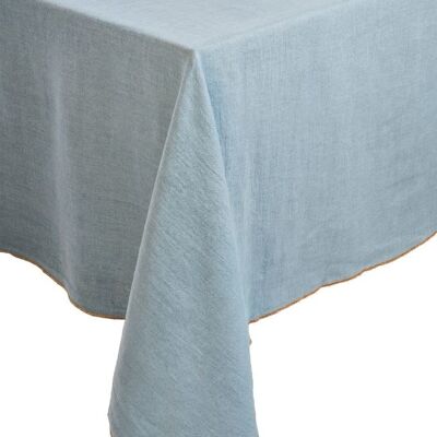 Tablecloth / Plaid BLUE STONE 100% WASHED LINEN 170×250cm