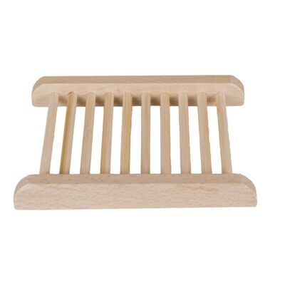 Barre de shampoing / porte-savon en bois clair