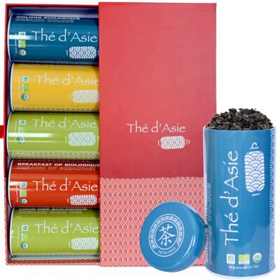 Organic Prestige box: 5 plain teas
