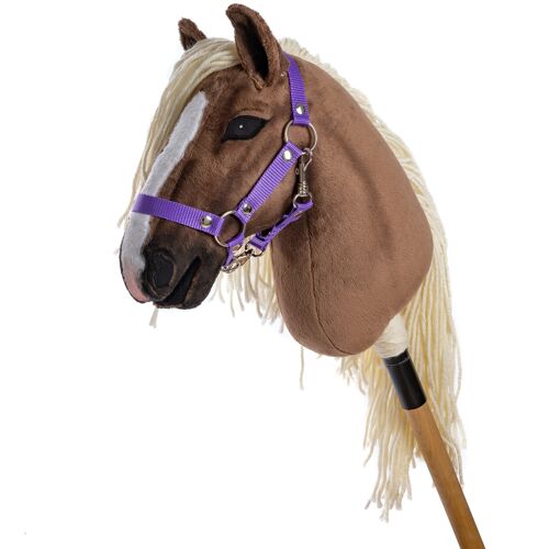 Halter for hobby horses, Purple, size XL
