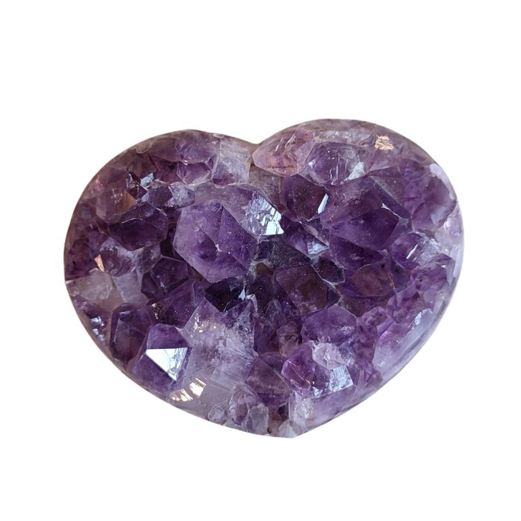 Gift Idea Unique Piece Geode Heart of Amethyst Uruguay - Small