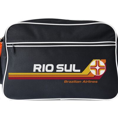 Bolsa de mensajero Rio Sul Brazilian Airlines negra