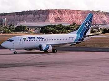 Rio Sul Brazilian Airlines sac messenger noir 7
