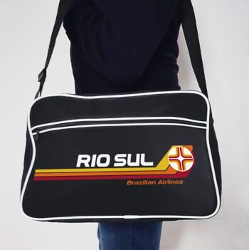 Rio Sul Brazilian Airlines sac messenger noir 2