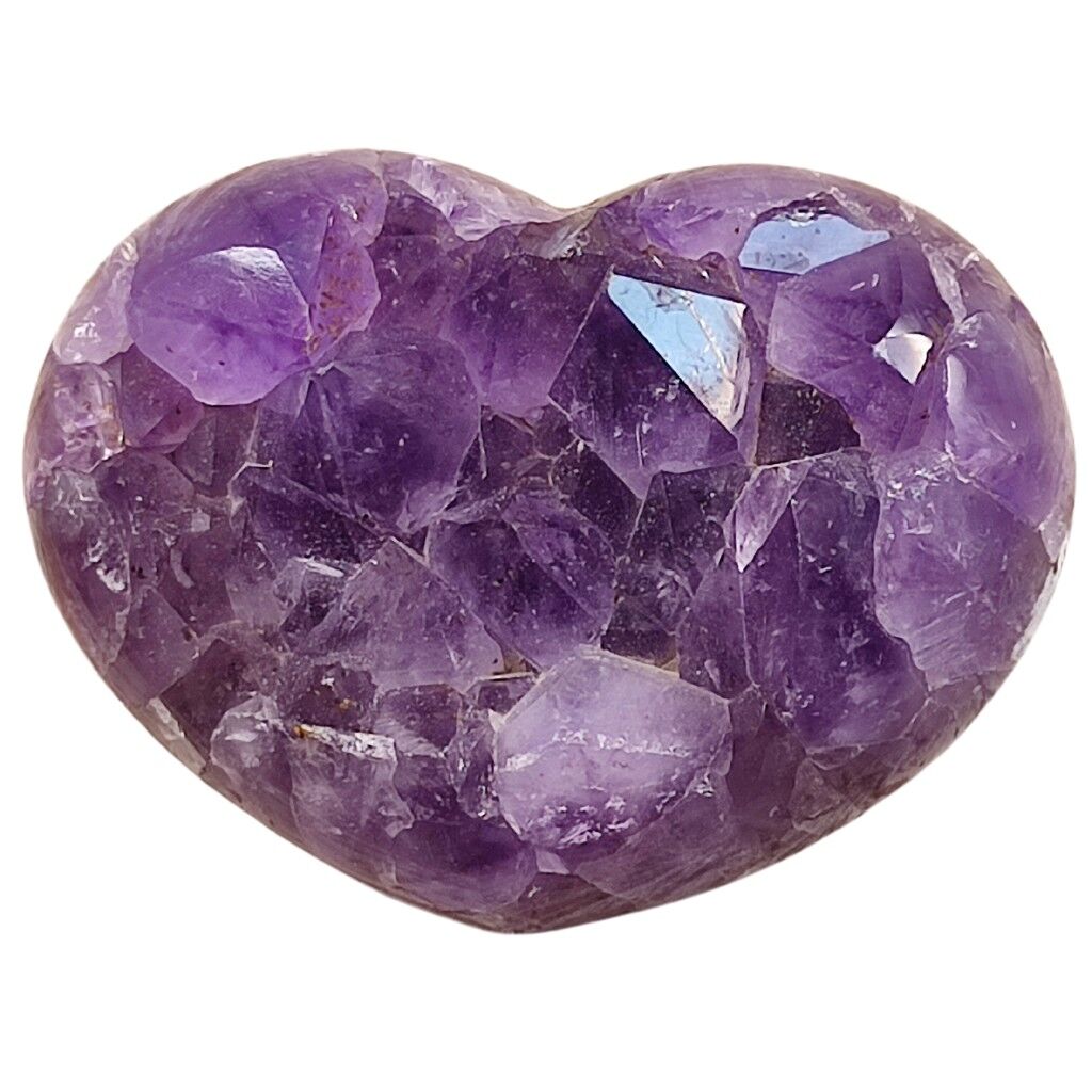 Idea de regalo de geoda única de corazón de amatista de Uruguay - Grande