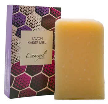 Savon karité, miel - Saponifié à froid- 100 ml