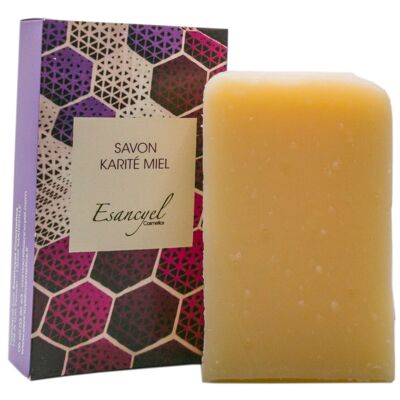 Savon karité, miel - Saponifié à froid- 100 ml