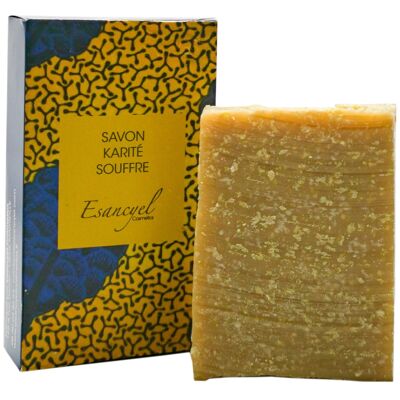 Shea soap, sulfur - Cold saponified - 100 ml