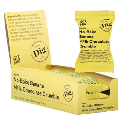 No-Bake Banana M*lk Chocolate Crumble