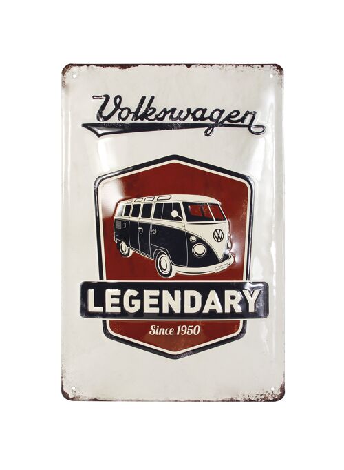 VOLKSWAGEN BUS VW T1 Combi Signe de métal 20x30cm - Legendary